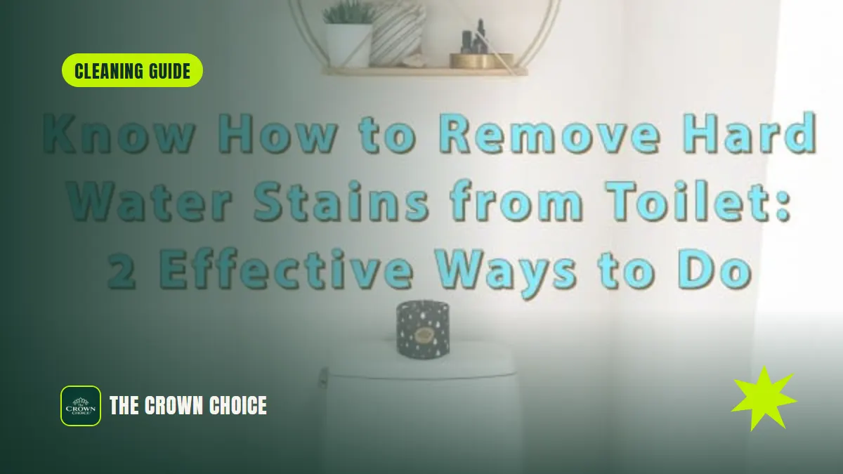 How to Remove Hard Water Stains from Toilet