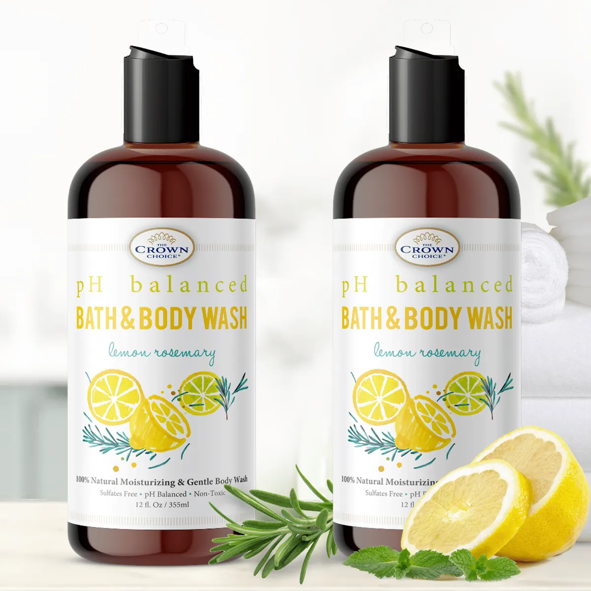 chemical free body wash lemon
